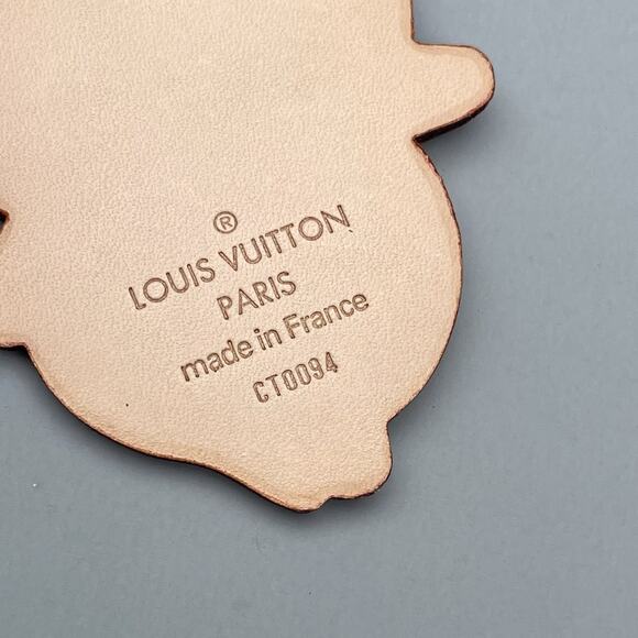 Louis Vuitton Takashi Murakami Vachetta Leather Panda Bag Charm Key Chain - Picture 6 of 8